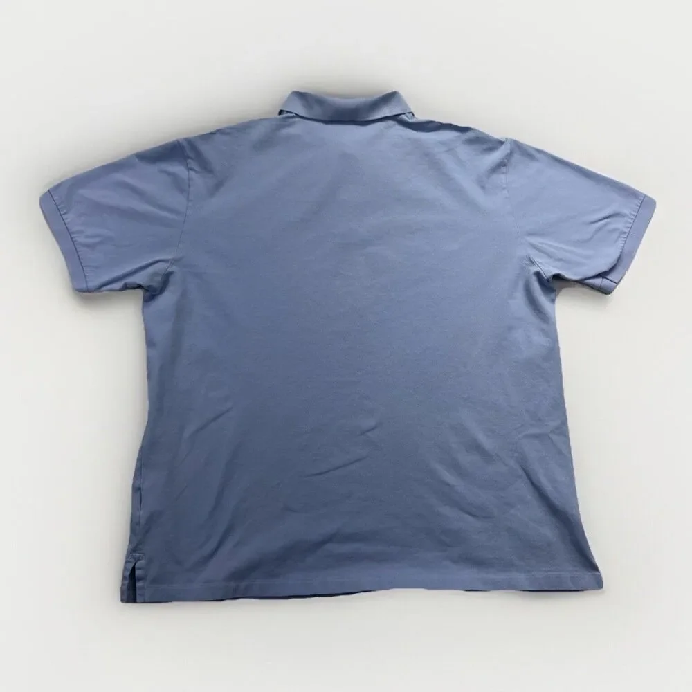Polo Ralph Lauren Polo Shirt Mens 2XLT Blue Stretch Cotton Short Sleeve Big Tall